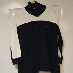 Worth Black and Cream Sweatshirt With Matching Sweatpants